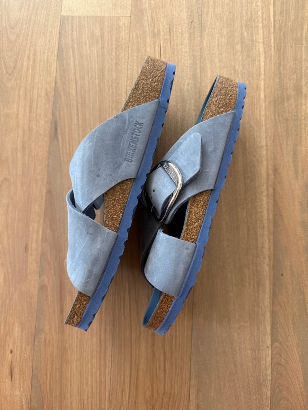 Birkenstock Crisscross Slide Sandals in Blue
B - Picture 2 of 4